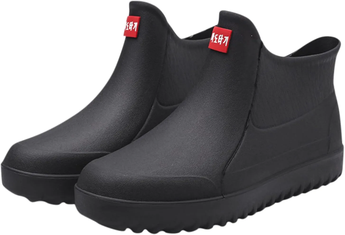 IWIHMIV Ankle Rain Boots for Women Rain Boots for Women Lightweight Waterproof Rubber Boots Women's Comfort Non-Slip Outdoor Rain Boots