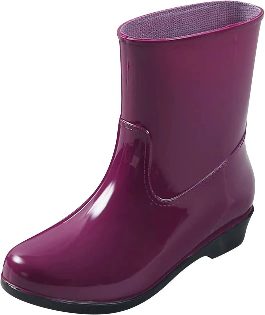 IWIHMIV Women's Rain Boots Rain Boots for Women Waterproof Rubber Boots Outdoor Comfort Boots Non-Slip Women Rain Shoes