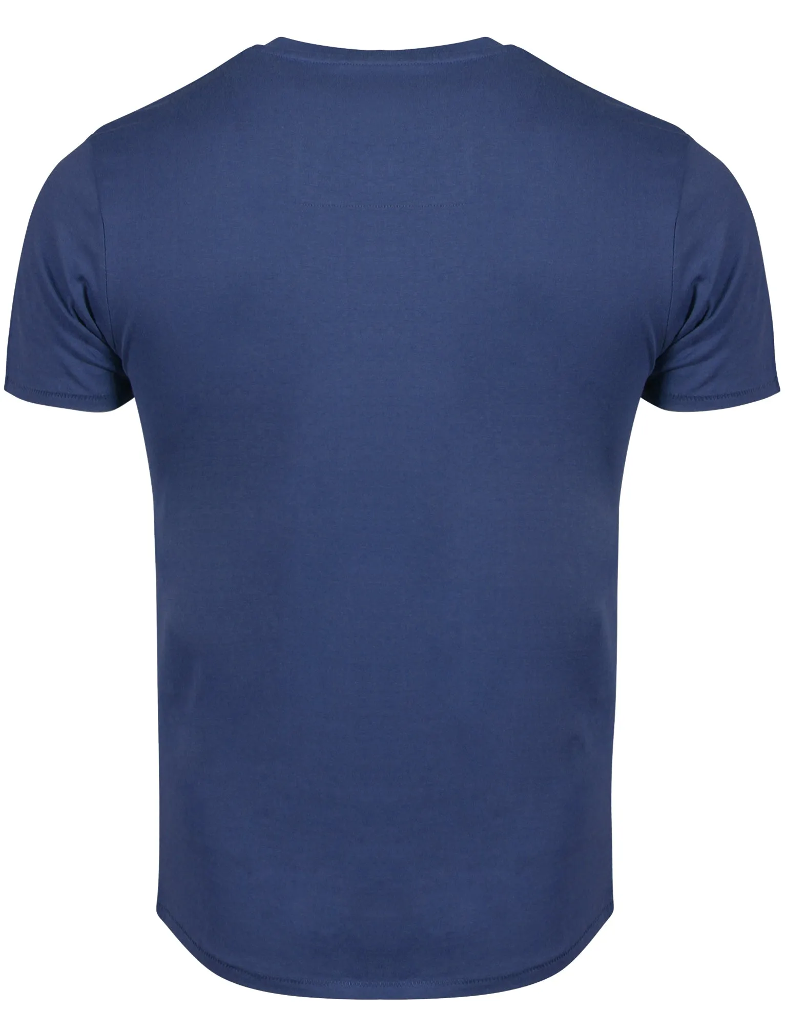 Jack Crew Neck Cotton T-Shirt with Chest Pocket in Cobalt