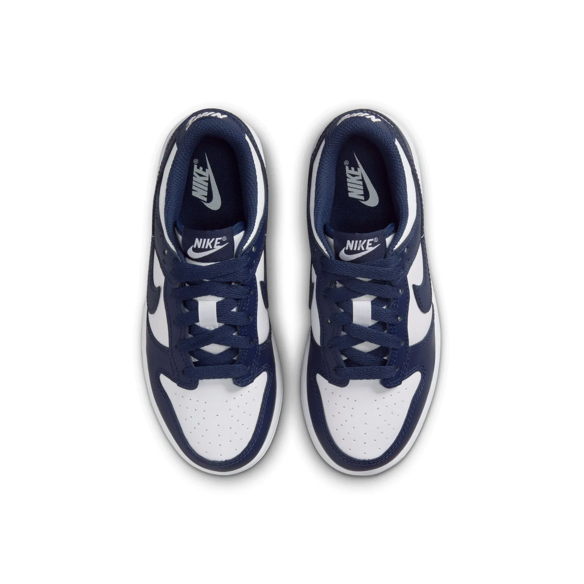 KIDS NIKE DUNK LOW PSE (WHITE/MIDNIGHT NAVY)
