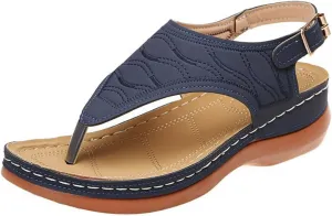 Ladmiple Orthotic Sandals For Women Dressy Summer Casual Comfortable Walking Slip On Orthopedic Flip Flops With Arch Support