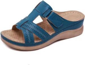 Ladmiple Sandals Women Dressy Summer Flat Flip Flops Arch Support Orthopedic Slides Orthotic Slippers for Plantar Fasciitis
