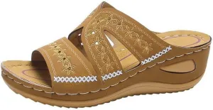 Ladmiple Sandals Women Dressy Summer Flat Walking Comfortable Arch Support Orthotic Flip Flops Cute Orthopedic Slides 2024