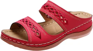 Ladmiple Women's Sandals Comfortable Walking Orthotic Slides Dressy Orthopedic Flip Flops Summer Shoes with Arch Support