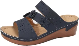 Ladmiple Womens Sandals Dressy Flat Comfortable Arch Support Orthotic Flip Flops Summer Walking Cute Orthopedic Slides 2024