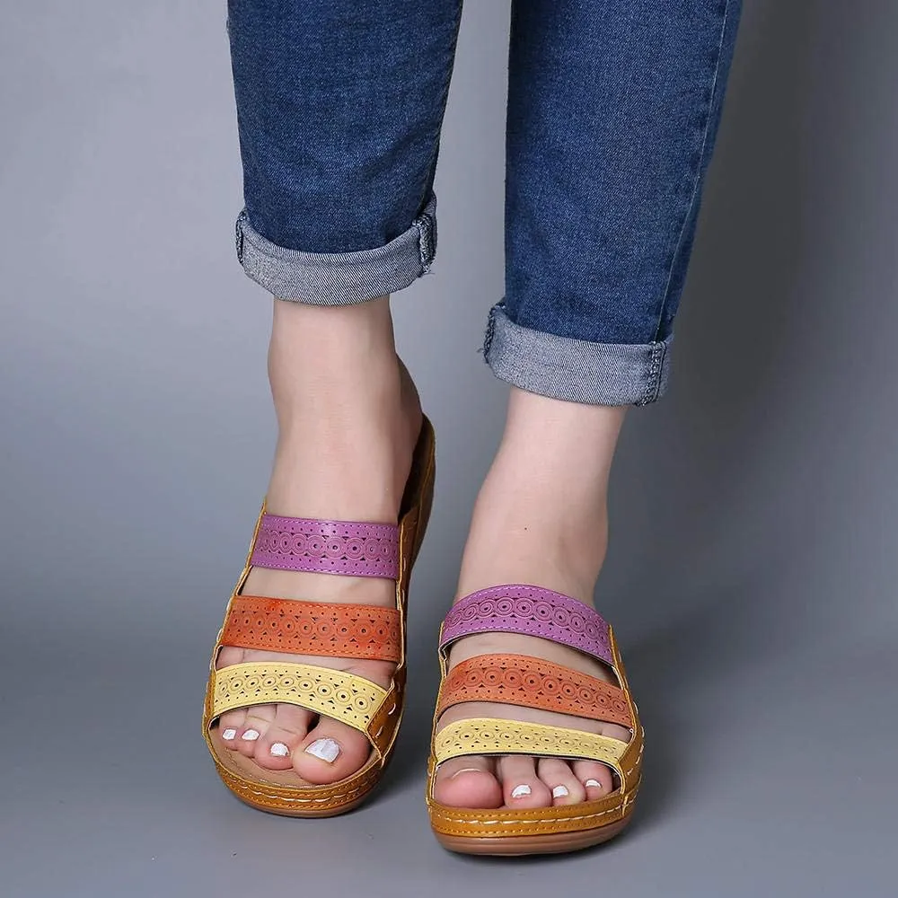 Ladmiple Womens Sandals For Plantar Fasciitis Support Orthopedic Slides Slippers Comfort Dressy Summer Orthotic Flip Flops