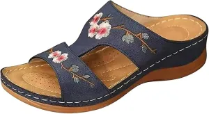 Ladmiple Womens Sandals With Arch Support Walking Orthopedic Sandals Dressy Summer Comfortable Orthotic Flip Flops Slides