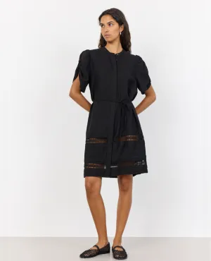 Levete Room Naja Black Linen Dress