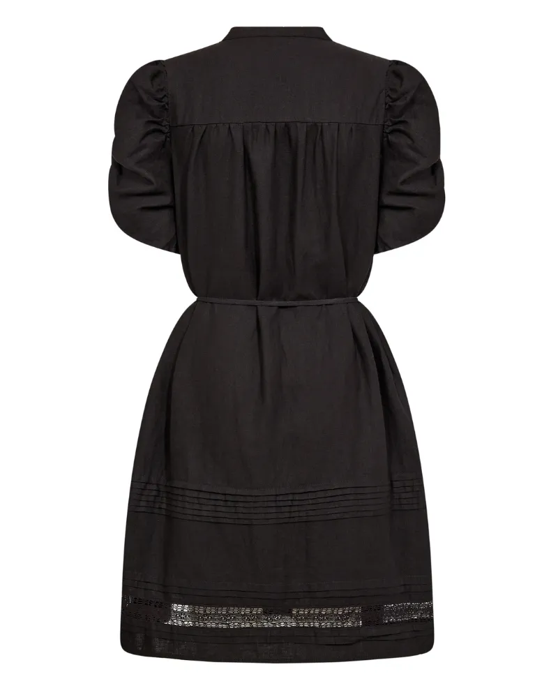 Levete Room Naja Black Linen Dress