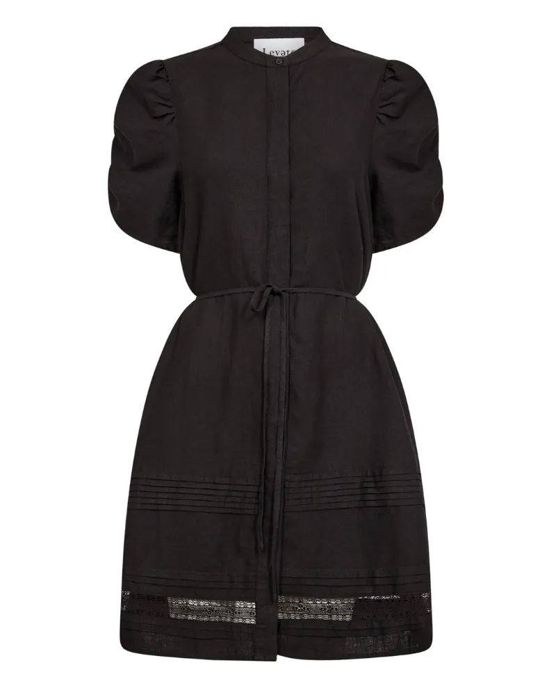 Levete Room Naja Black Linen Dress