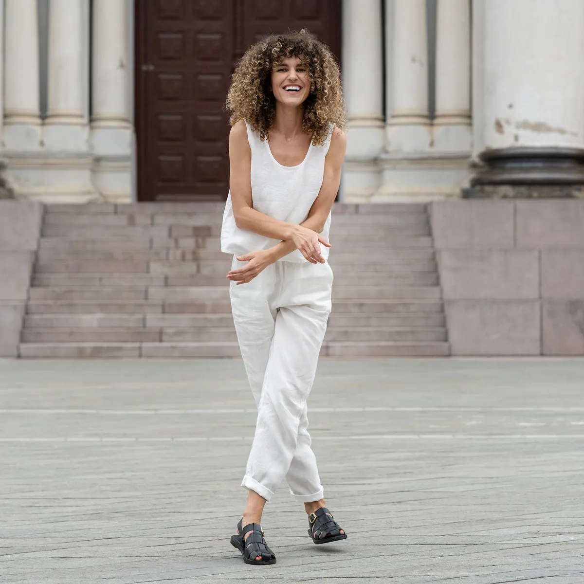 Linen Pants Dakota Pure White