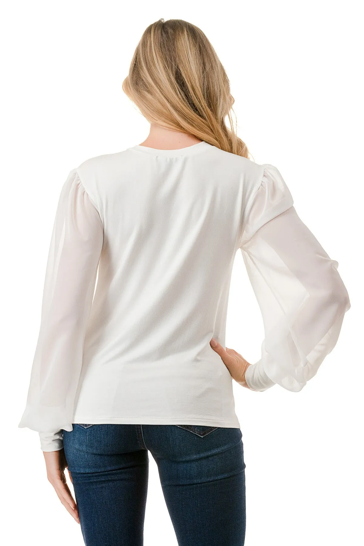 Luxurious Chiffon Sleeve Top