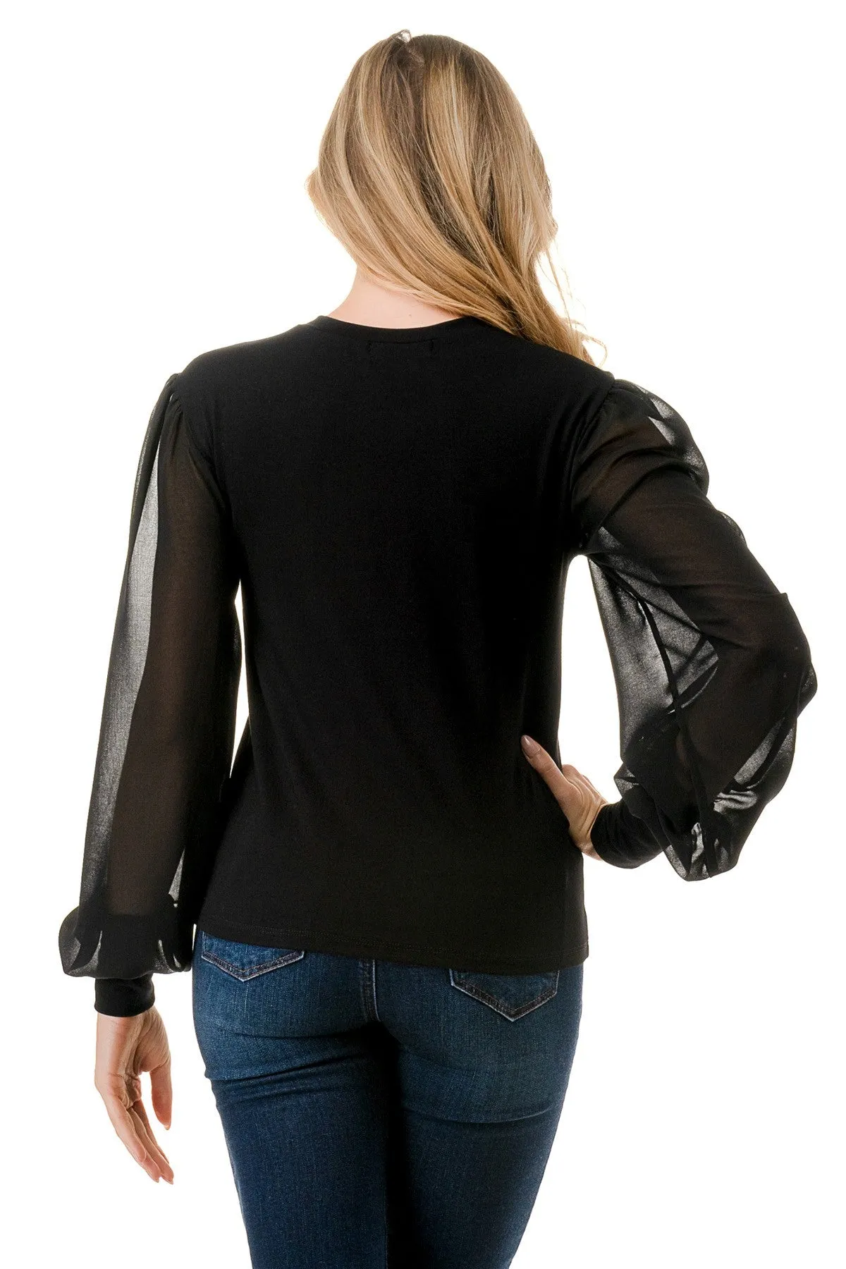 Luxurious Chiffon Sleeve Top