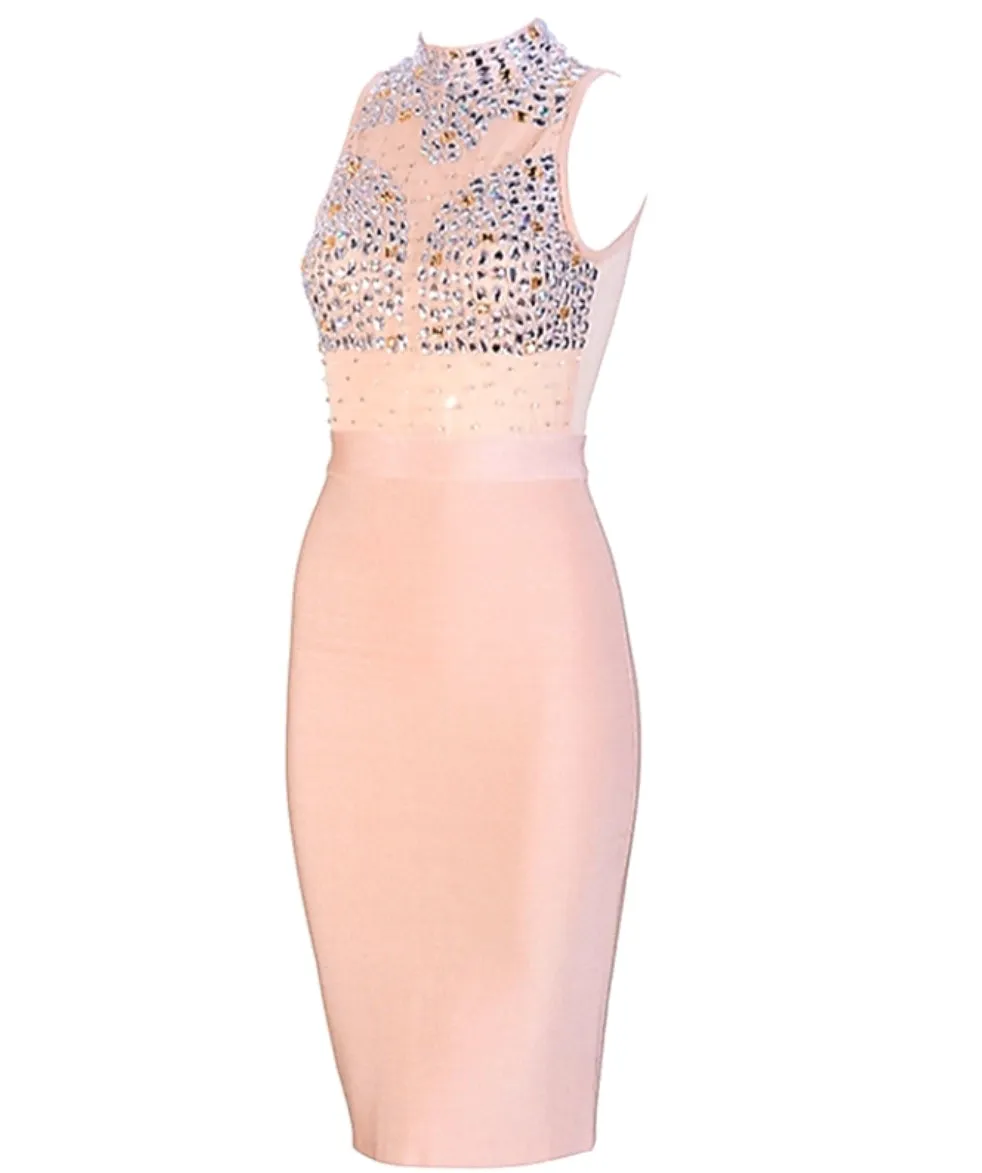 Luxurious Diamond Bandage Dress