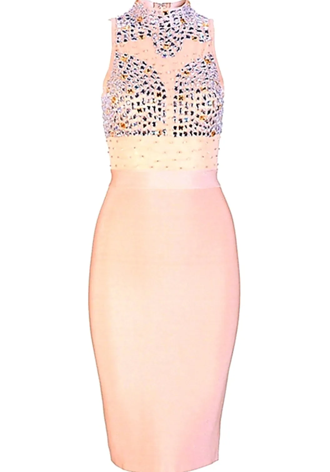 Luxurious Diamond Bandage Dress