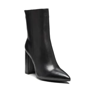 MARGEN ANKLE-HIGH POINTED TOE BLOCK HEELED BOOT