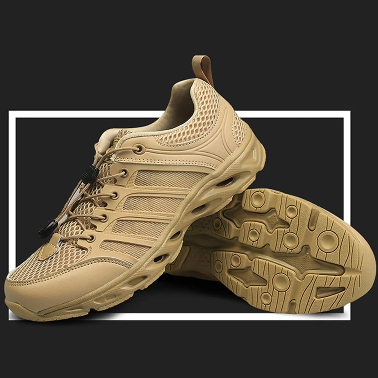 Men's Hiking Shoes Breathable Non-Slip Water Shoes Outdoors Walking Trekking Camping Sneakers