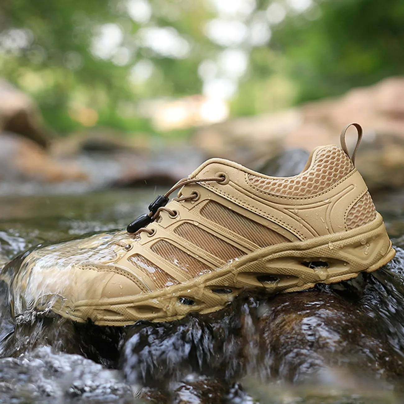 Men's Hiking Shoes Breathable Non-Slip Water Shoes Outdoors Walking Trekking Camping Sneakers
