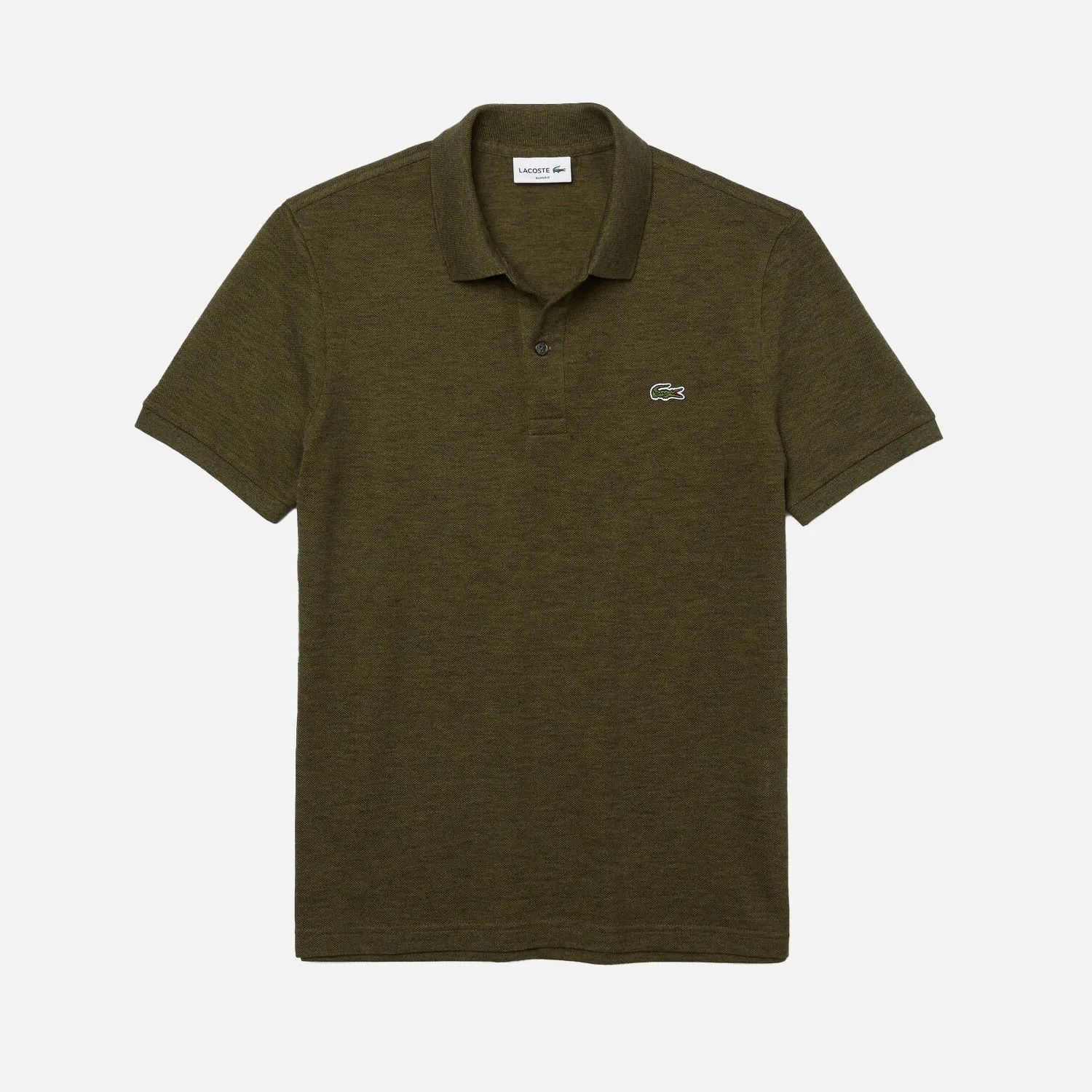 Men's Lacoste L.12.12 Short Sleeve Cotton Polo Shirt Dark Green