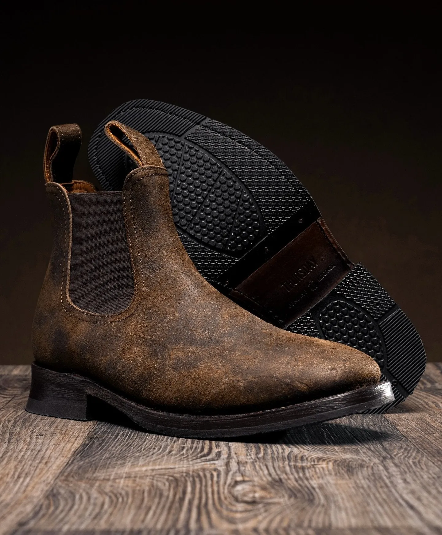 Men's Suede Aged Crafted Chelsea Boots