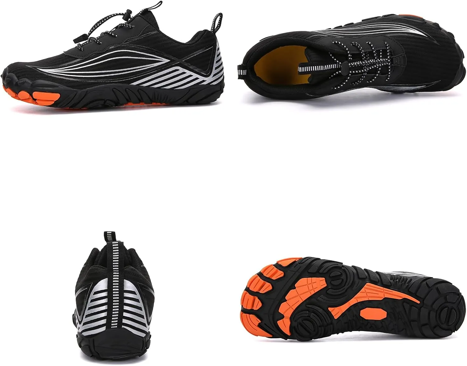 Mens Womens Barefoot Trail Running Shoes Wide Toe Box Zero Drop Cross-Trainer Walking