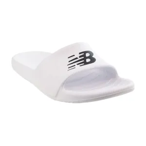 New Balance (EXTRA WIDE 4E) Men's Slide Sandals White-Black