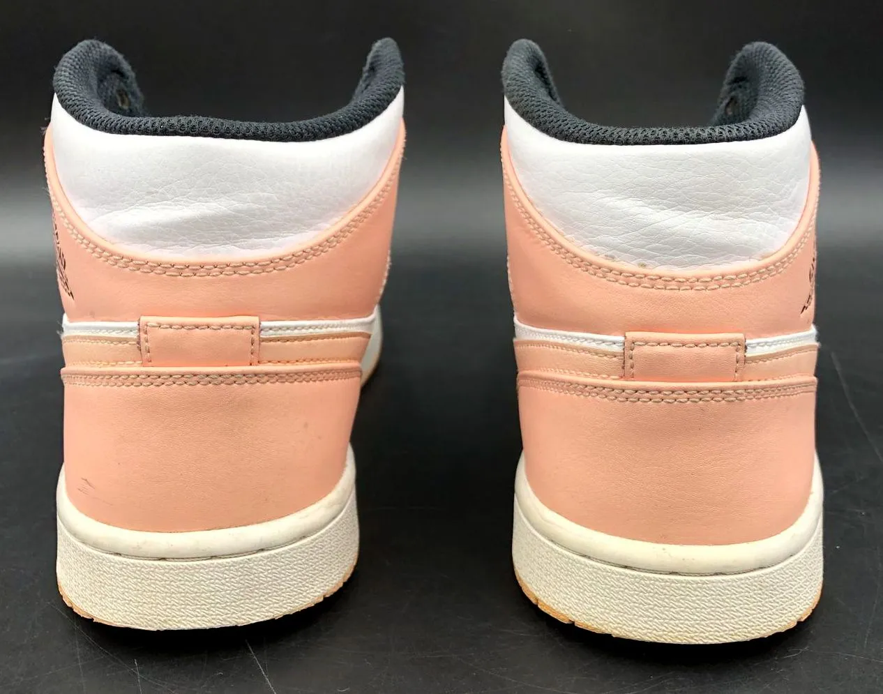 Nike Jordan 1 Mid 'Crimson Tint' Men's White/Black/Pink Sneakers - Size 8 ( COA)