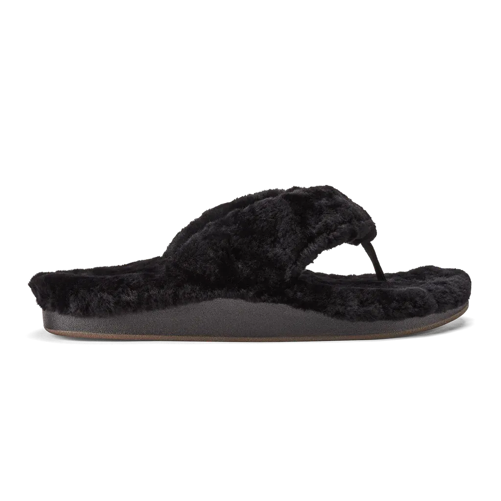 Olukai Kipe'a Heu Slipper Black Women's