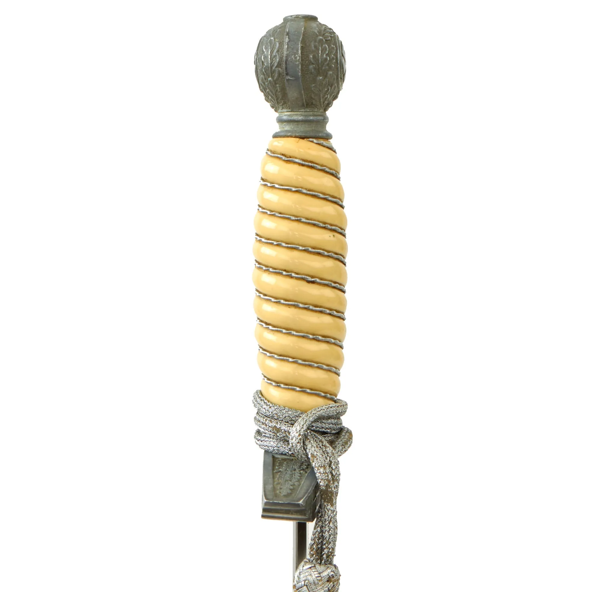 Original WWII German 2nd Model Luftwaffe Dagger with Scabbard, Hanger & Portepee - Excellent Unmarked Blade