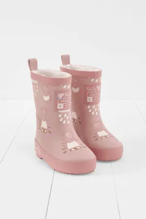 Peppa Pig Pink Colour-Changing Kids Wellies