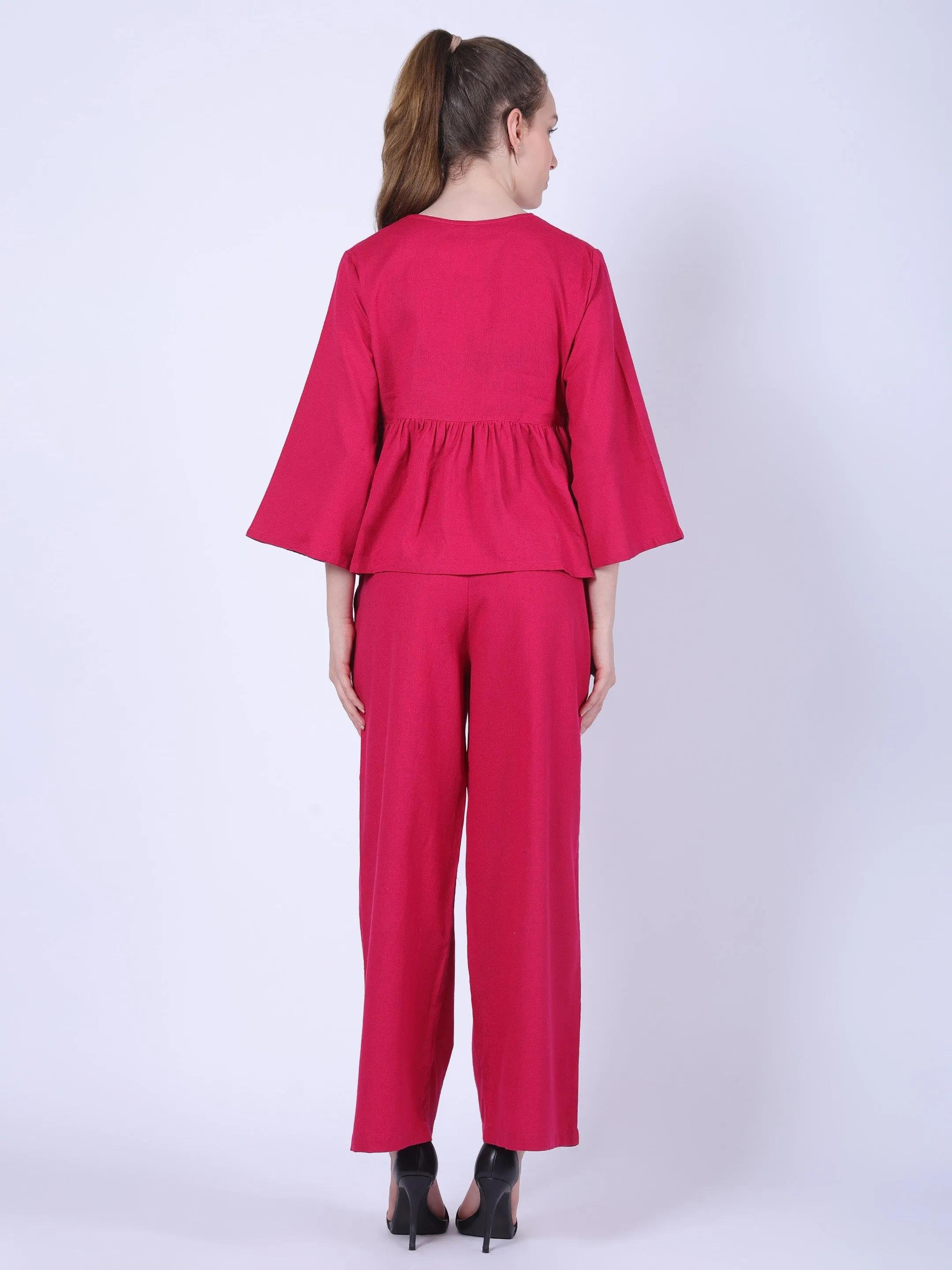 Raspberry Bloom Co-ord Set
