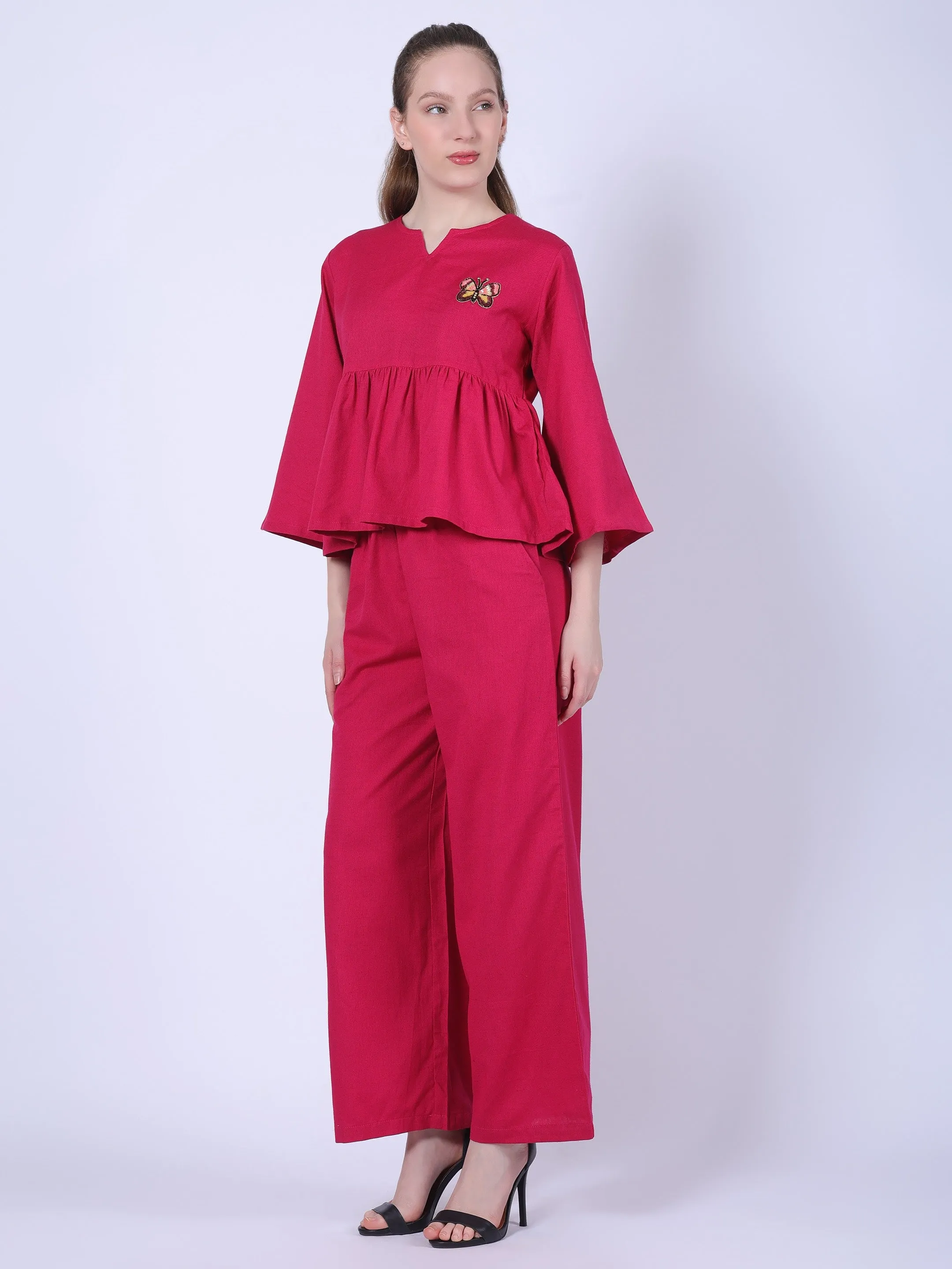 Raspberry Bloom Co-ord Set