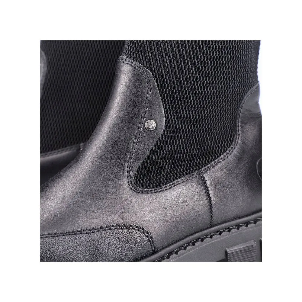 Rieker M3872-00 Ladies Black Pull On Ankle Boots