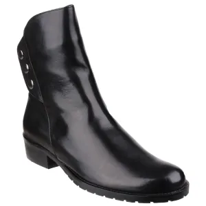 Riva Buttons Womens Ankle Boots