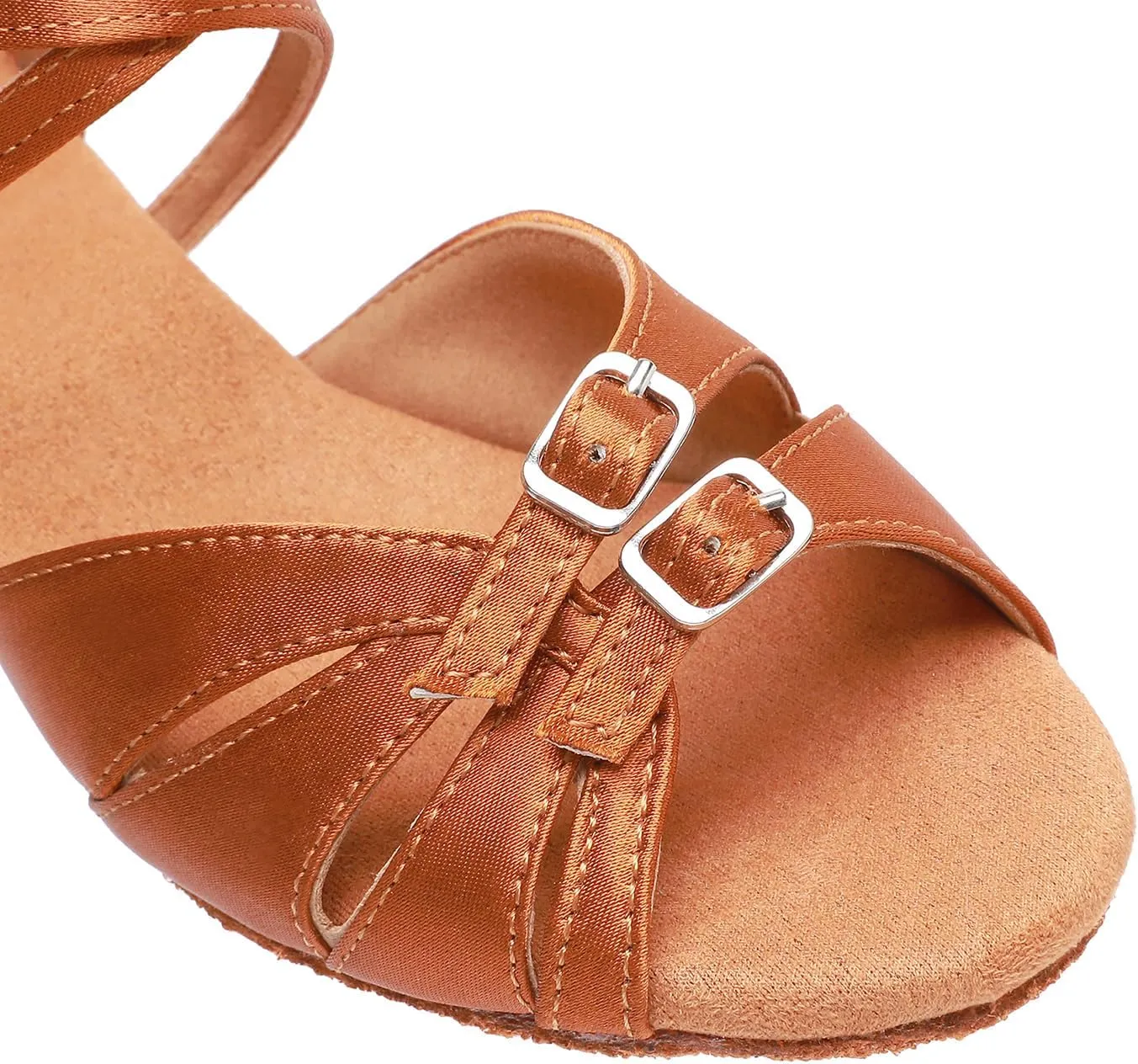 Rosefinch Latin Dance Shoes for Girls Adjustable 1.4" Low Heel Girls Dance Shoes Salsa Tango Practice