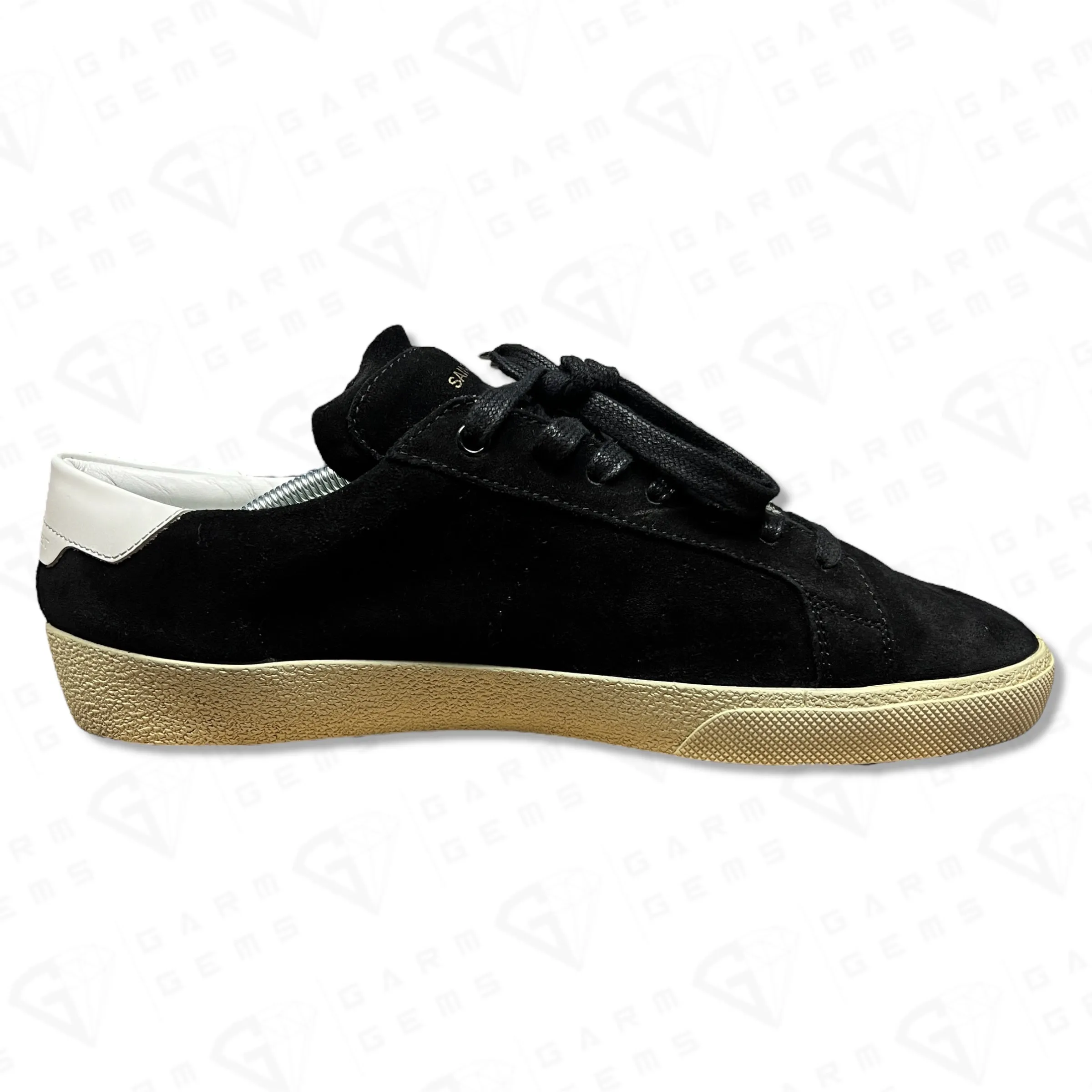Saint Laurent SL/06 Classic Court Suede Low Top Trainers