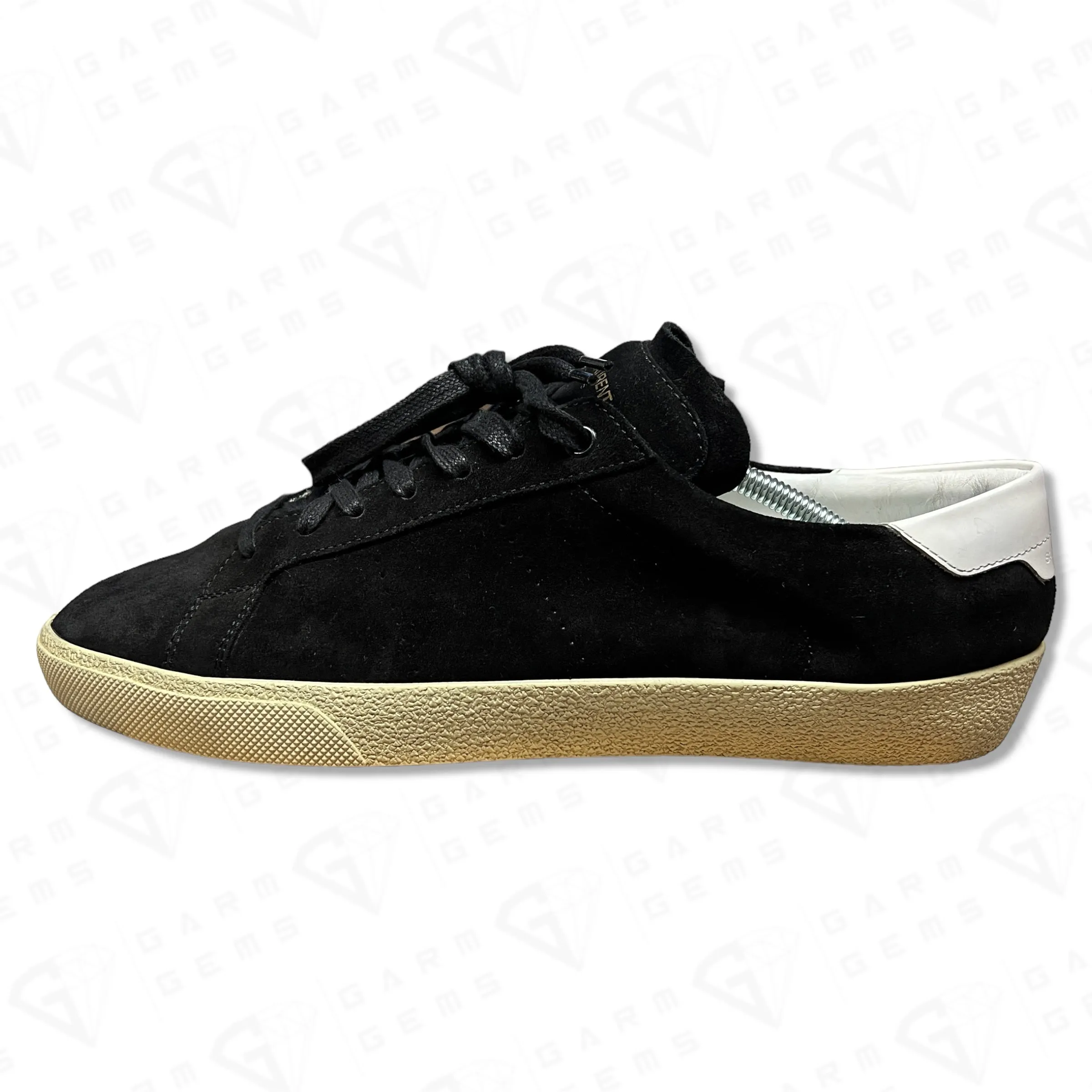 Saint Laurent SL/06 Classic Court Suede Low Top Trainers