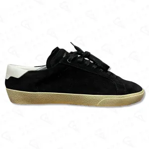Saint Laurent SL/06 Classic Court Suede Low Top Trainers