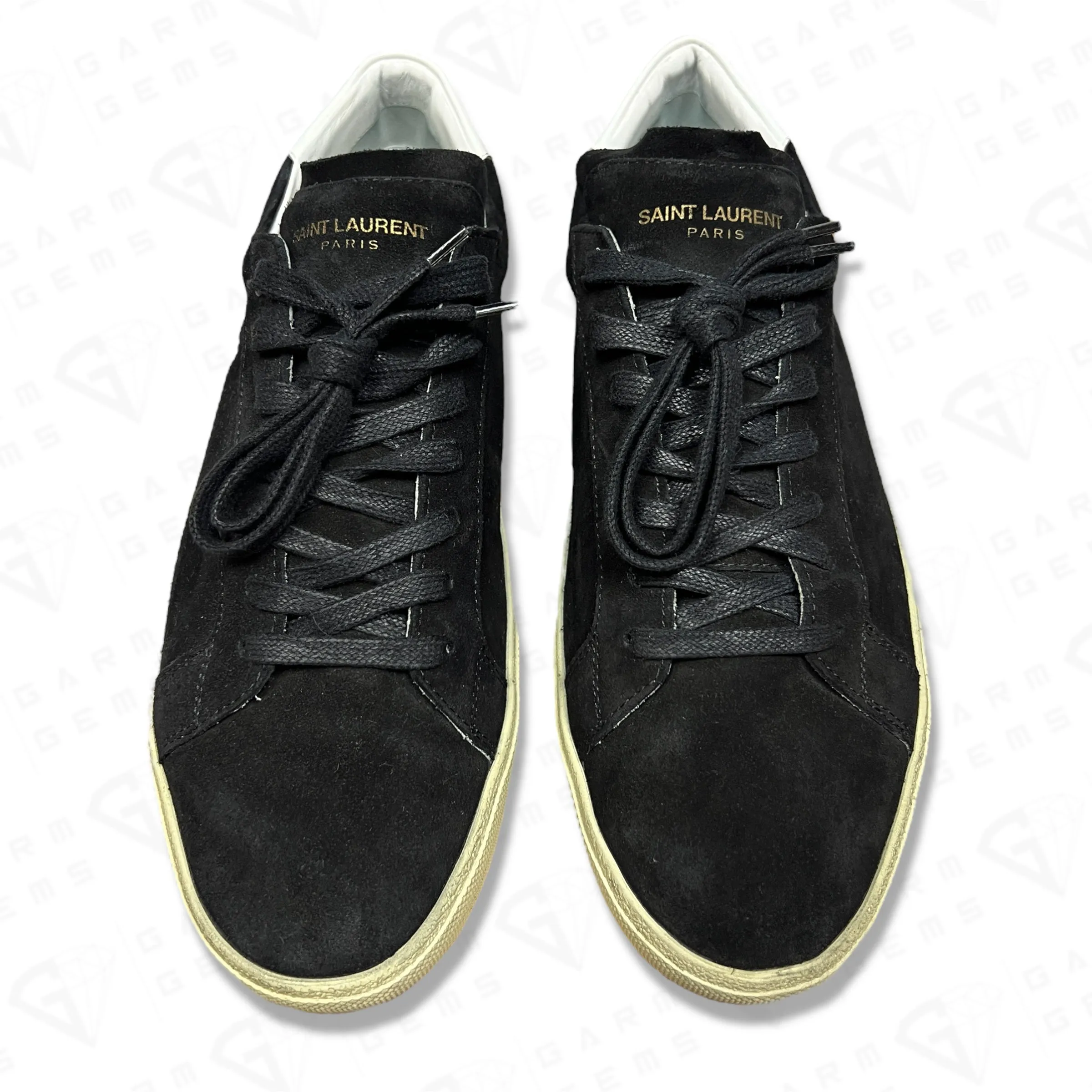 Saint Laurent SL/06 Classic Court Suede Low Top Trainers