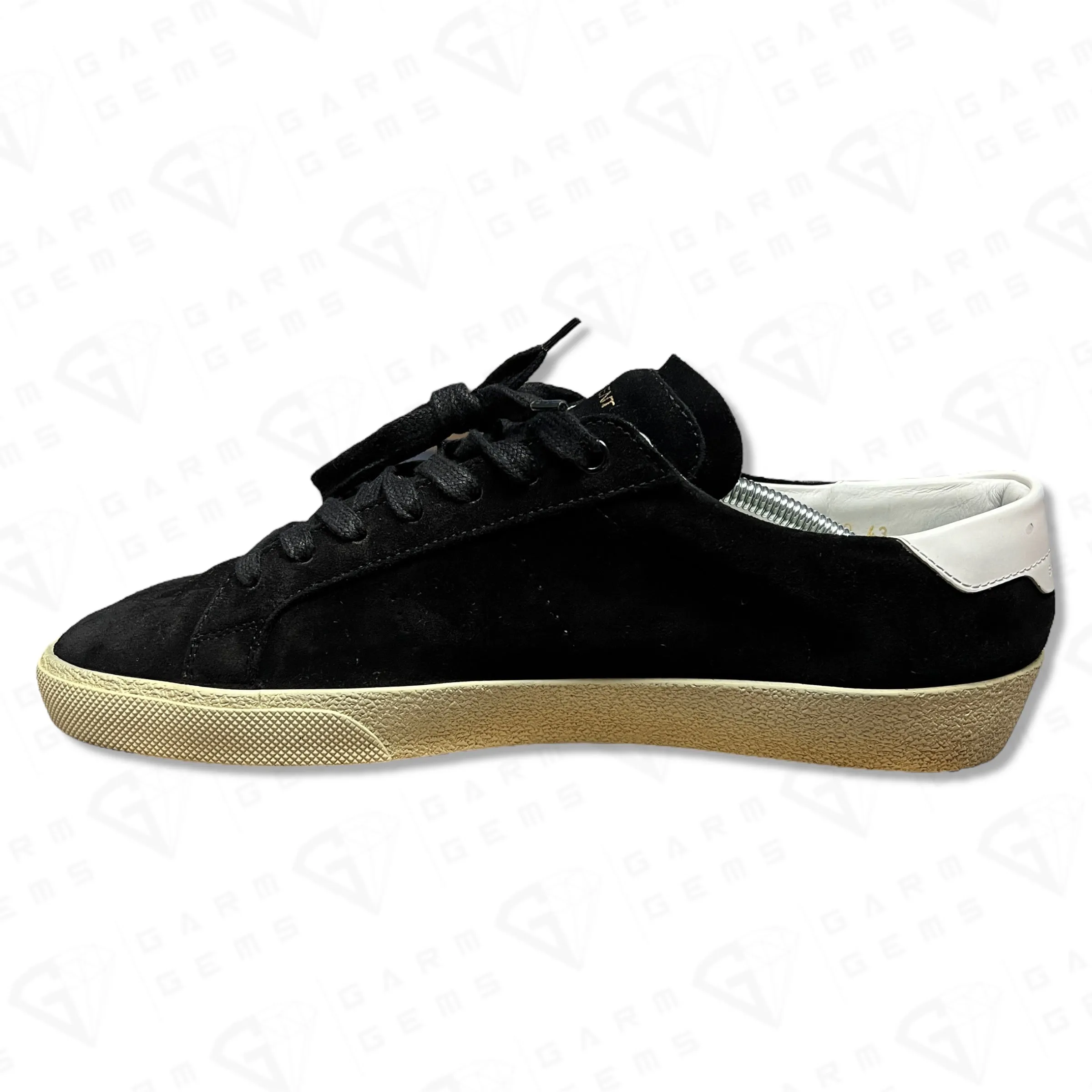 Saint Laurent SL/06 Classic Court Suede Low Top Trainers