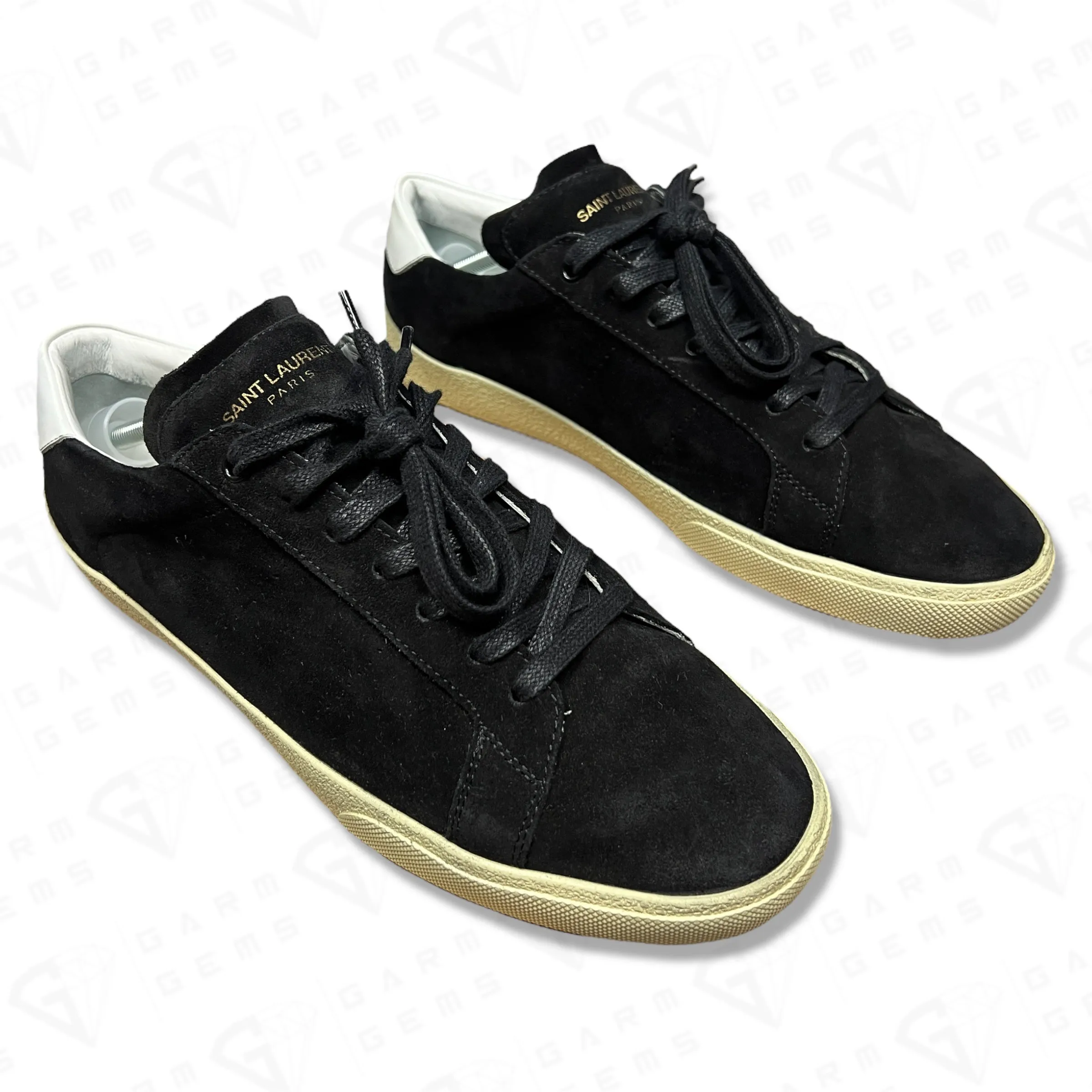 Saint Laurent SL/06 Classic Court Suede Low Top Trainers