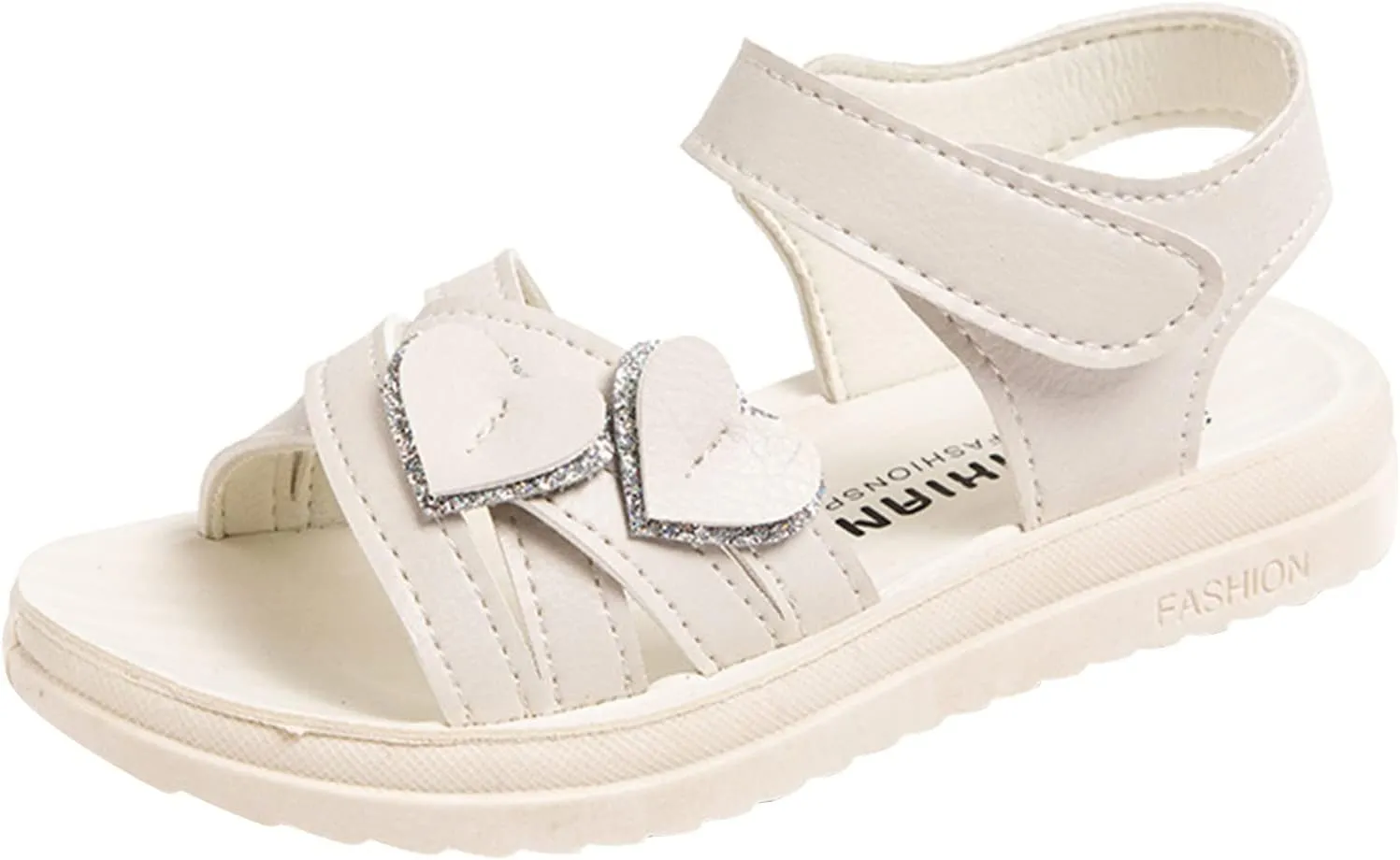 Sandals for Girls Breathable Open Toe Wedding Flower Sandals with Rubber Sole Indoor Outdoor Beautiful Summer Shoes