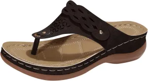 Sandals for Women Wedge Shoes Orthopedic Sandals with Arch Support Comfortable Walking Platform Wedge Shoes Dressy Summer Womens Walking Wide Width Slides Outdoor Beach Fashionable Orthotic Slippers