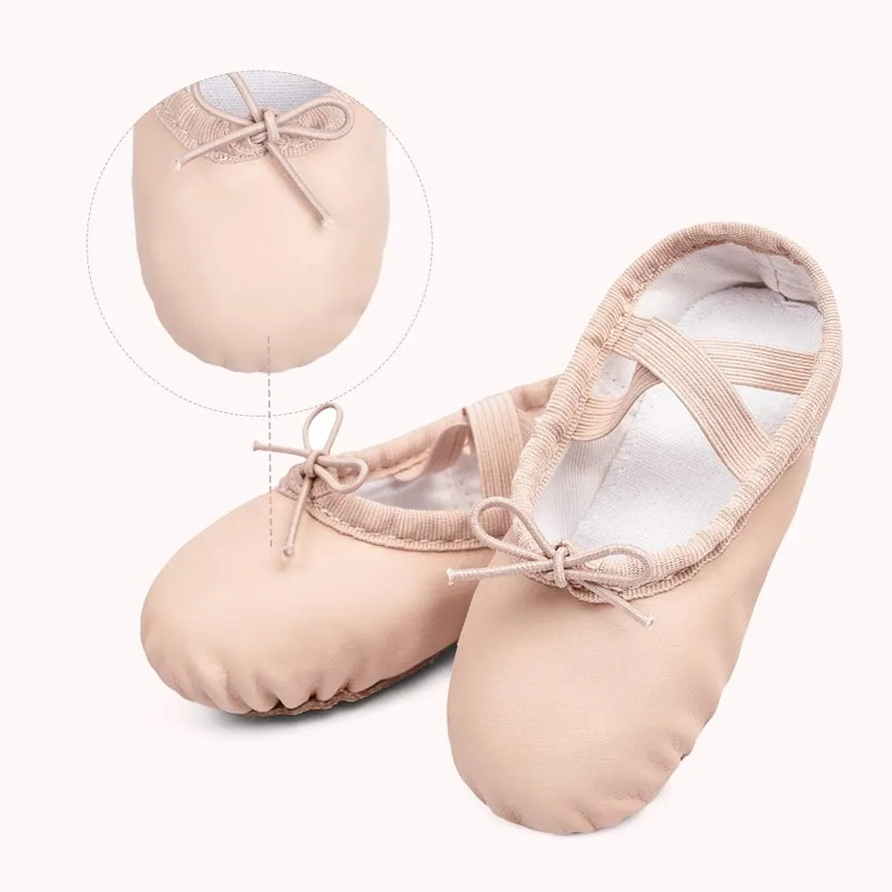 Stelle Ballet Shoes for Girls Toddler Ballet Slippers Soft Leather Boys Dance Shoes for Toddler/Little Kid/Big Kid