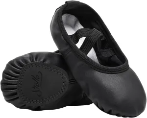 Stelle Ballet Shoes for Girls Toddler Ballet Slippers Soft Leather Boys Dance Shoes for Toddler/Little Kid/Big Kid