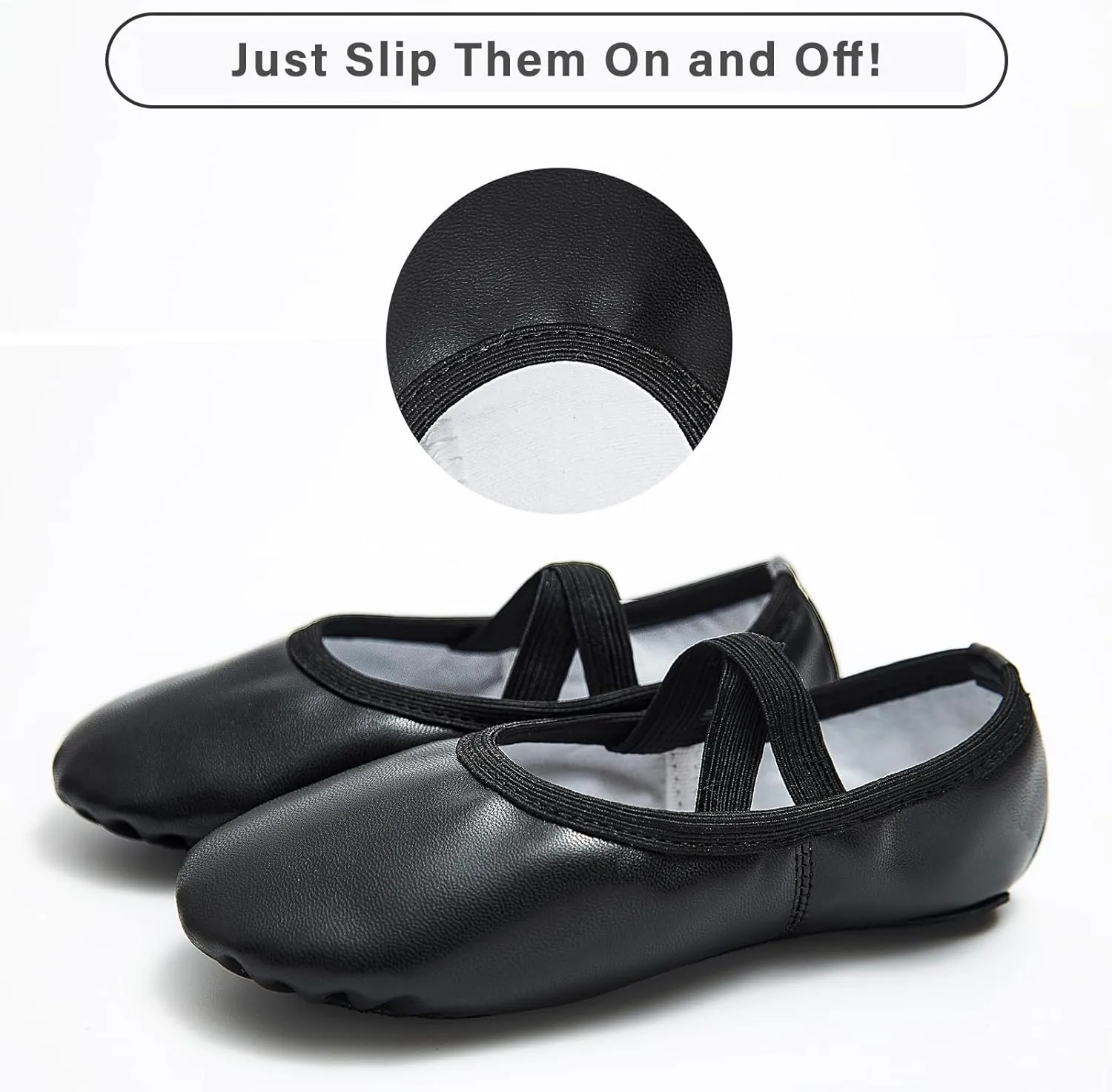 Stelle Ballet Shoes for Girls Toddler Dance Slippers Soft Leather Ballerina Boys Shoes for Toddler/Little Kid/Big Kid/Women