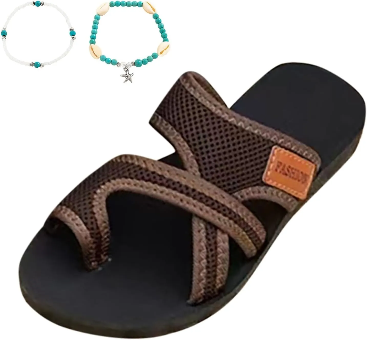 Summer Sandals for Women Fashion Comfortable Beach Breathable Hollow Mesh Slide Sandls Womens Orthopedic Sandals