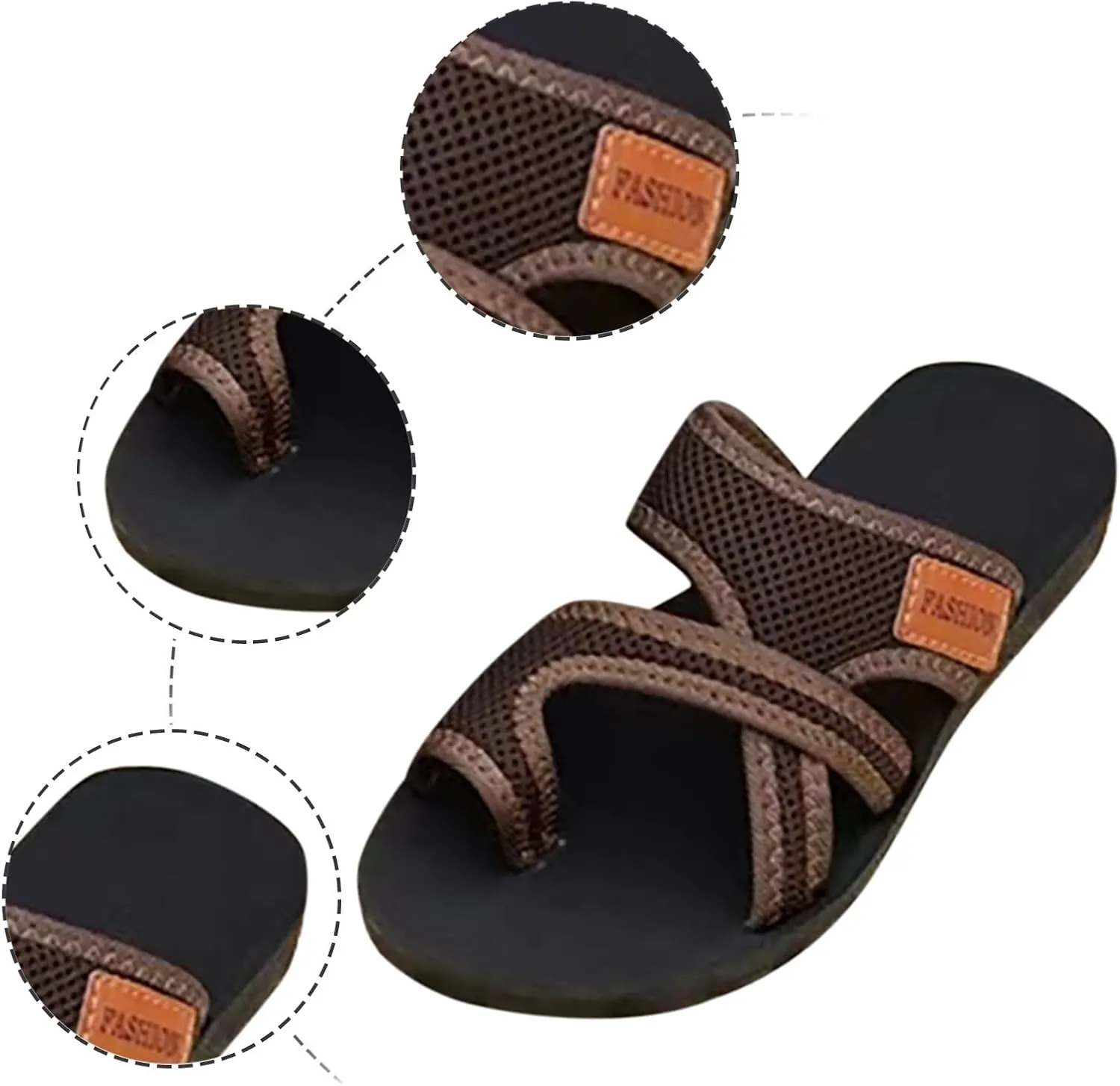 Summer Sandals for Women Fashion Comfortable Beach Breathable Hollow Mesh Slide Sandls Womens Orthopedic Sandals