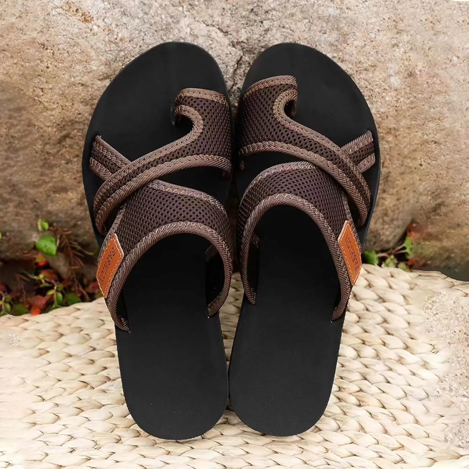Summer Sandals for Women Fashion Comfortable Beach Breathable Hollow Mesh Slide Sandls Womens Orthopedic Sandals