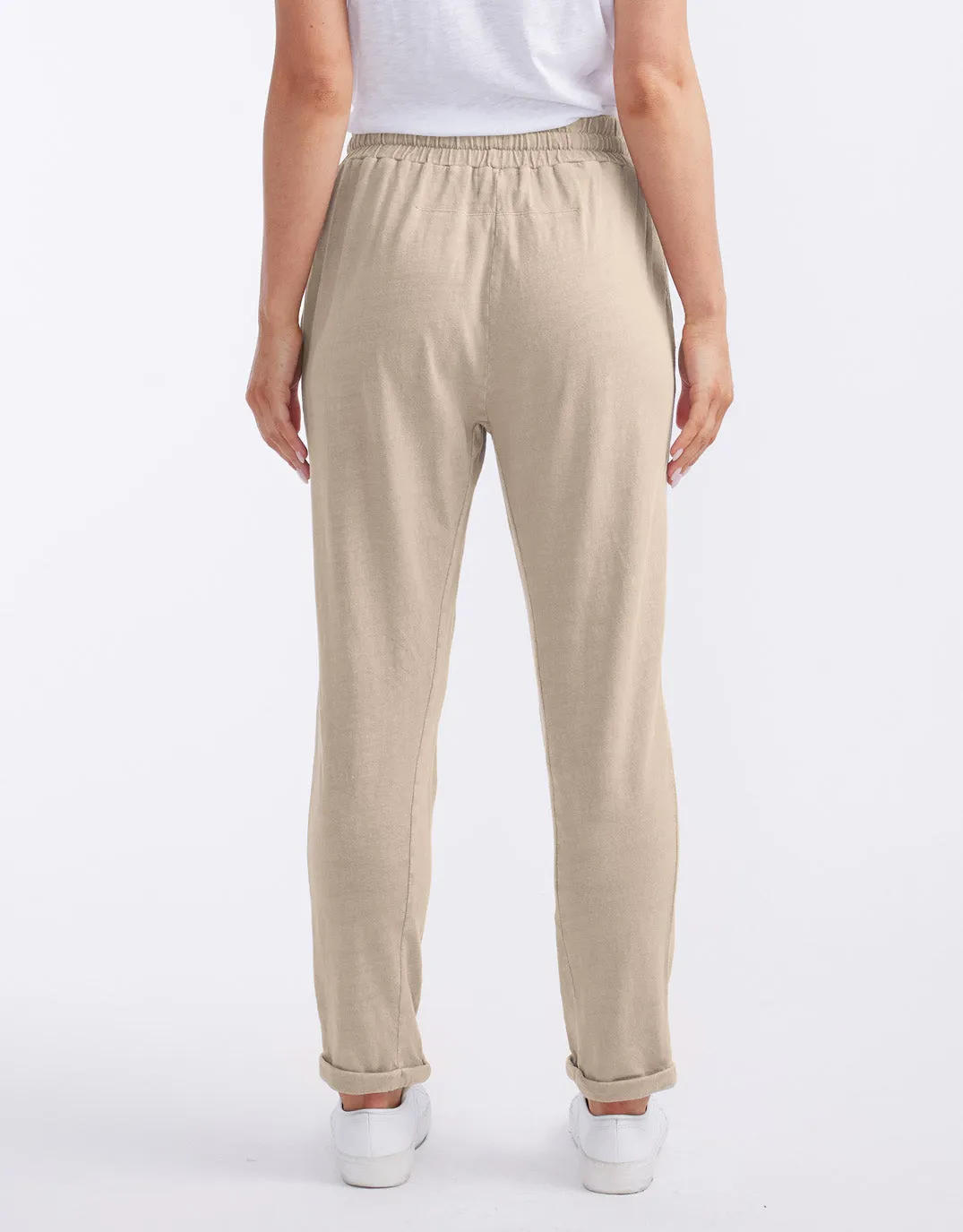 Sunset Throw On Lounge Pant - Stone
